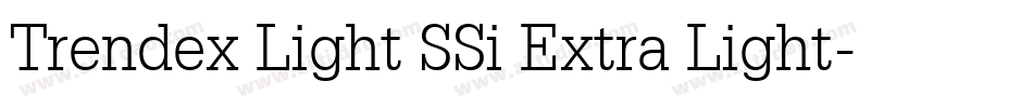 Trendex Light SSi Extra Light字体转换